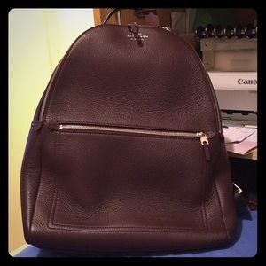 Smythson Burlington backpack in burgundy